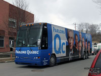 Fleur de Lys 3894 - Bloc Qu�b�cois - ParlonsQc - Parlons Qu�bec - 2000 Prevost H3-45 (ex-leased Angel Tours)
