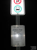 Panneau d'arr�t Yellowknife Transit bus stop sign