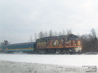 Via Rail 6414 (F40PH-2) - Loto-Qu�bec - La poule aux oeufs d'or (Golden hen)